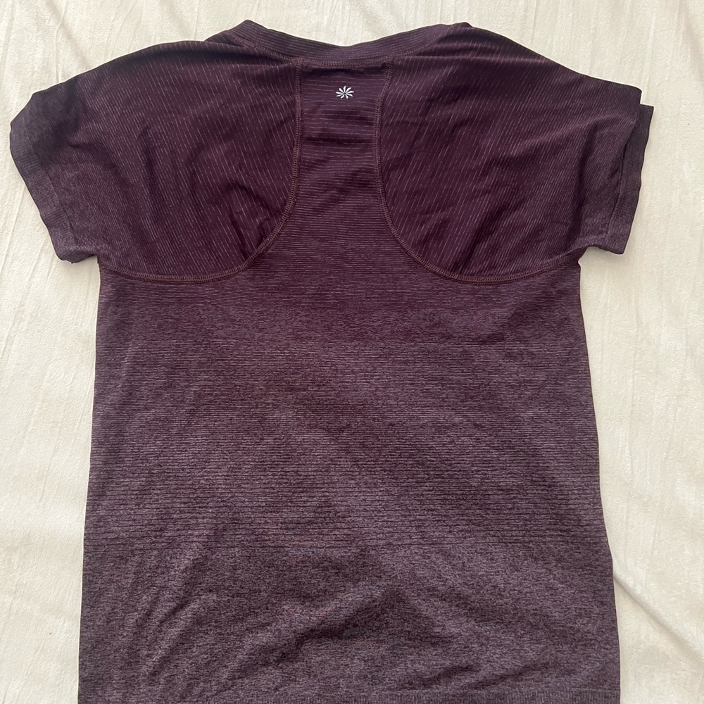 Athleta Deep Purple Short Sleeve Tee